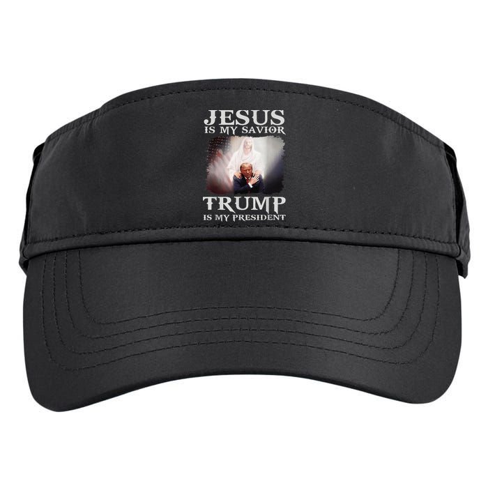 Jesus Is My Savior Trump Is My President Adult Drive Performance Visor