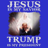 Jesus Is My Savior Trump Is My President Kids T-Shirt