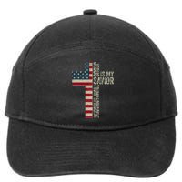 Jesus Is My Savior Trump Is My President Trump 2024 Election 7-Panel Snapback Hat