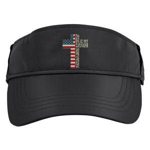 Jesus Is My Savior Trump Is My President Trump 2024 Election Adult Drive Performance Visor