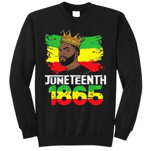 Juneteenth Is My Independence Day Black Black King Pride Sweatshirt