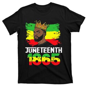 Juneteenth Is My Independence Day Black Black King Pride T-Shirt