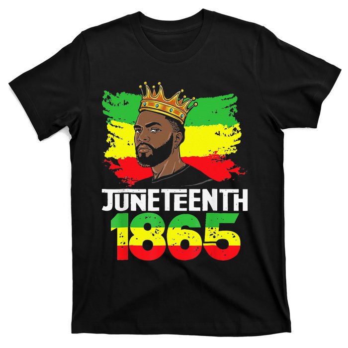 Juneteenth Is My Independence Day Black Black King Pride T-Shirt