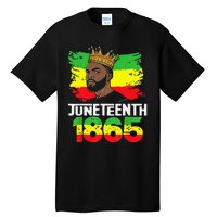 Juneteenth Is My Independence Day Black Black King Pride Tall T-Shirt