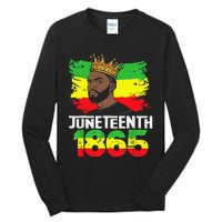 Juneteenth Is My Independence Day Black Black King Pride Tall Long Sleeve T-Shirt