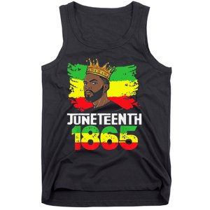 Juneteenth Is My Independence Day Black Black King Pride Tank Top