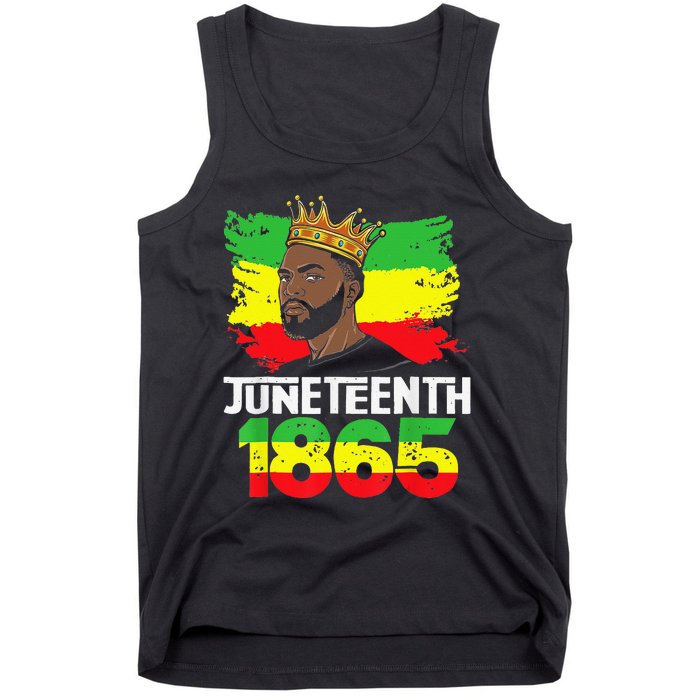 Juneteenth Is My Independence Day Black Black King Pride Tank Top