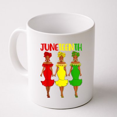 Juneteenth Is My Independence Day Afro Melanin Black Women Coffee Mug