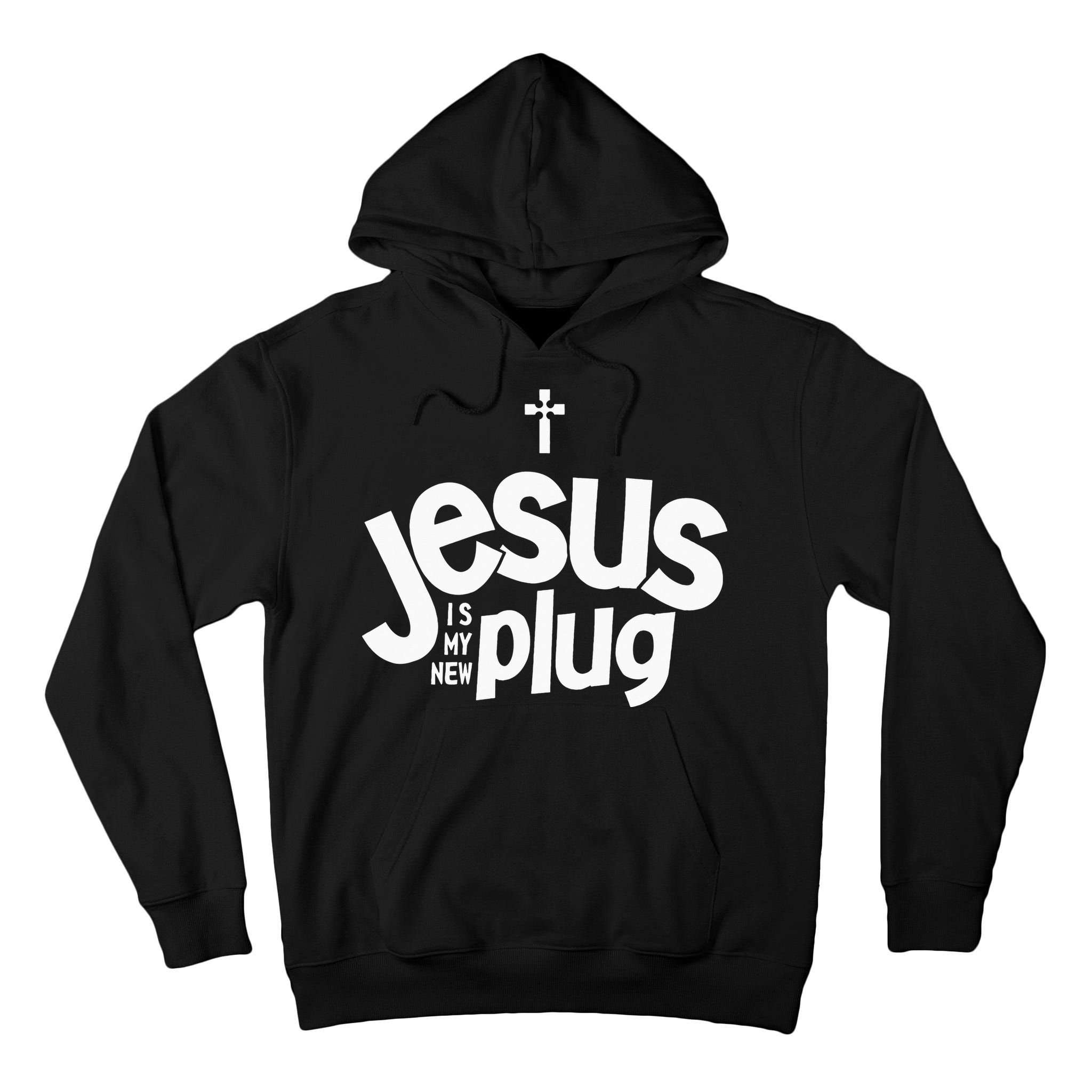 Jesus Is My New Plug Funny Christian Convert Tall Hoodie