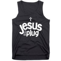 Jesus Is My New Plug Funny Christian Convert Tank Top