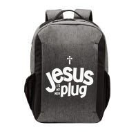 Jesus Is My New Plug Funny Christian Convert Vector Backpack