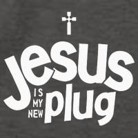 Jesus Is My New Plug Funny Christian Convert Vector Backpack