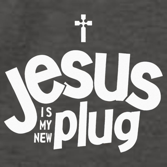 Jesus Is My New Plug Funny Christian Convert Vector Backpack