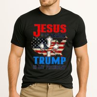 Jesus Is My Savior Trump Is My President Us Flag Funny Gift Cooling Performance Crew T-Shirt