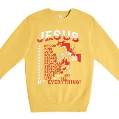 Jesus Is My Everything Jesus Premium Crewneck Sweatshirt