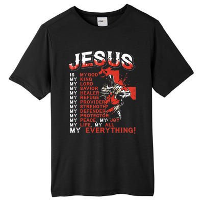 Jesus Is My Everything Jesus Tall Fusion ChromaSoft Performance T-Shirt