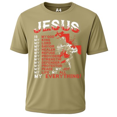 Jesus Is My Everything Jesus Cooling Performance Crew T-Shirt