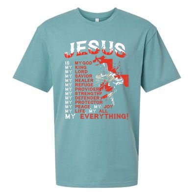 Jesus Is My Everything Jesus Sueded Cloud Jersey T-Shirt