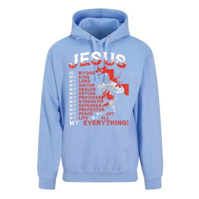 Jesus Is My Everything Jesus Unisex Surf Hoodie