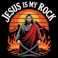 Jesus Is My Rock Biblical Christian Faith Impact Tech Backpack
