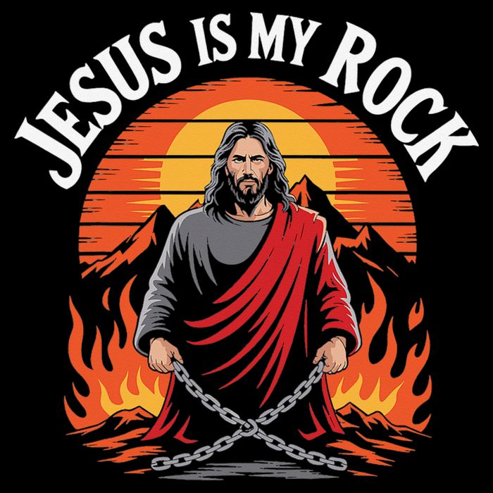 Jesus Is My Rock Biblical Christian Faith Impact Tech Backpack