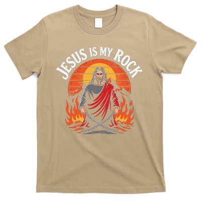 Jesus Is My Rock Biblical Christian Faith T-Shirt
