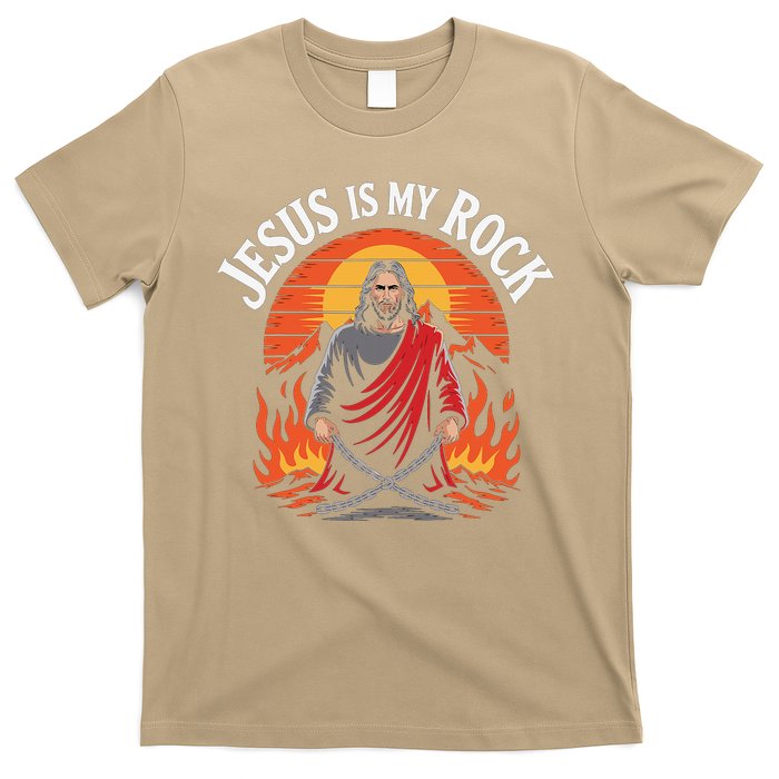 Jesus Is My Rock Biblical Christian Faith T-Shirt