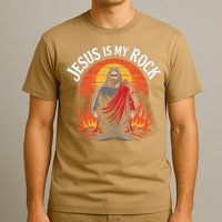 Jesus Is My Rock Biblical Christian Faith T-Shirt