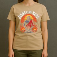 Jesus Is My Rock Biblical Christian Faith T-Shirt