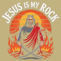 Jesus Is My Rock Biblical Christian Faith T-Shirt