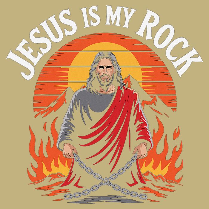 Jesus Is My Rock Biblical Christian Faith T-Shirt