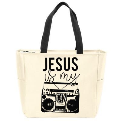 Jesus Is My Jam Christian Faith Lovers Zip Tote Bag