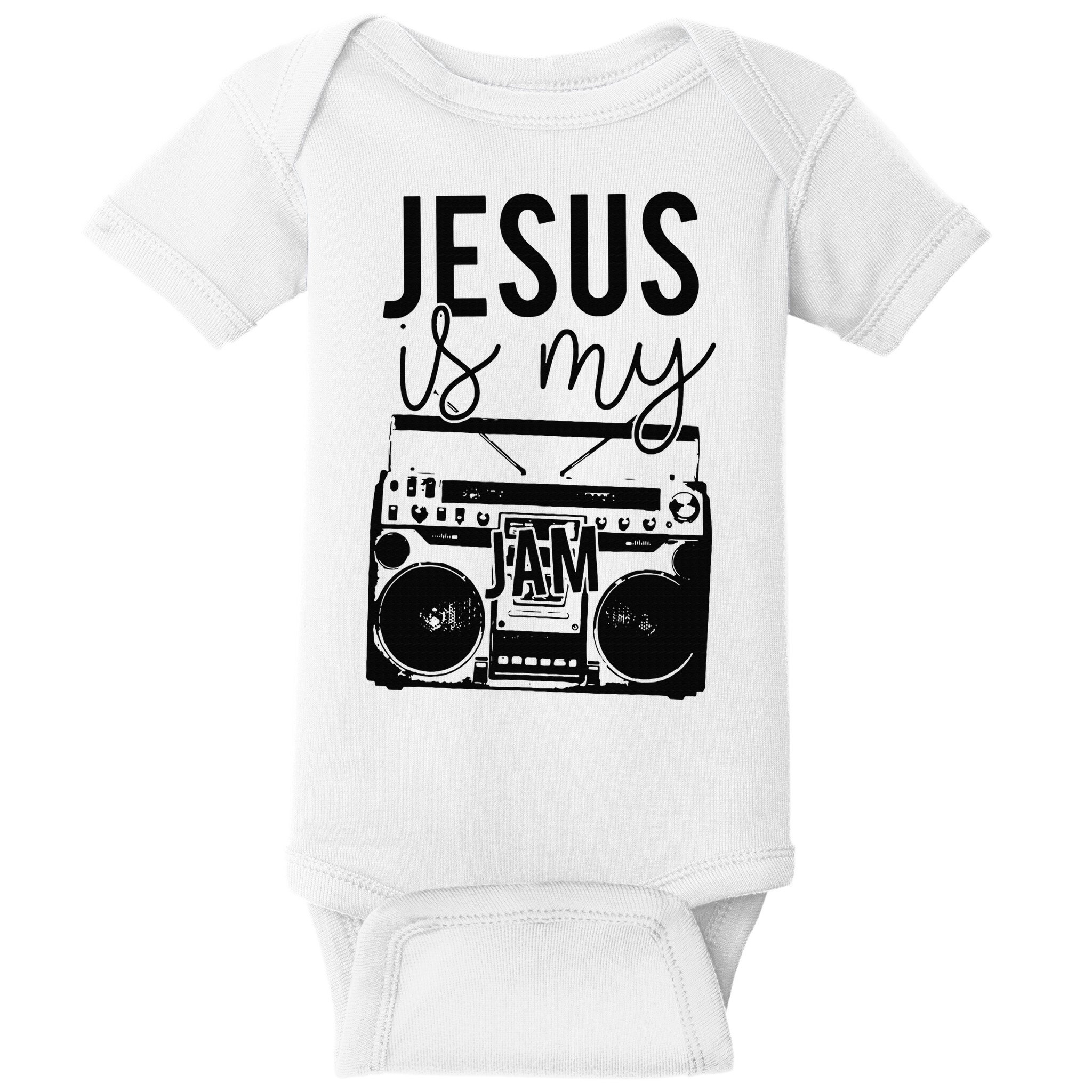 Jesus Is My Jam Christian Faith Lovers Baby Bodysuit