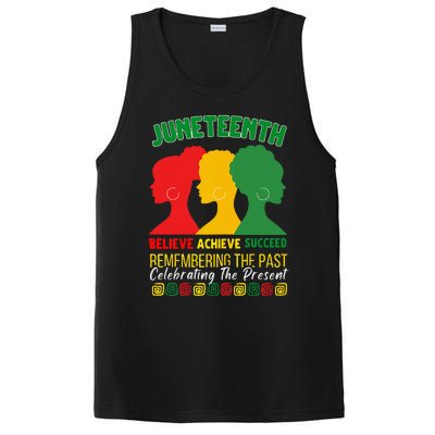 Juneteenth Is My Independence Day believe achieve succeed PosiCharge Competitor Tank