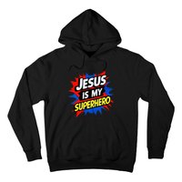 Jesus Is My Superhero Christian God Religious Comic Hoodie