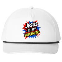 Jesus Is My Superhero Christian God Religious Comic Snapback Five-Panel Rope Hat