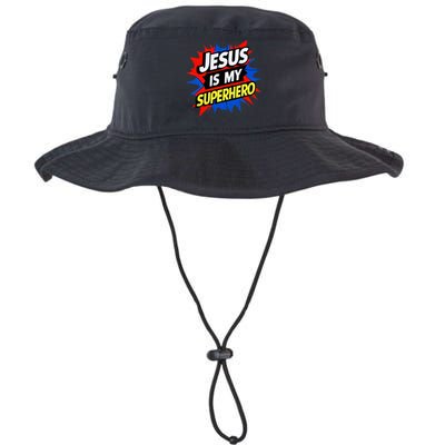 Jesus Is My Superhero Christian God Religious Comic Legacy Cool Fit Booney Bucket Hat