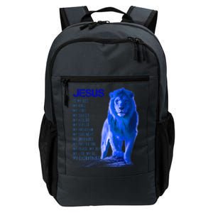 Jesus Is My Everything Quote Lion Christianity Daily Commute Backpack