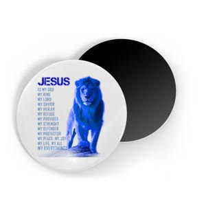 Jesus Is My Everything Quote Lion Christianity Magnet