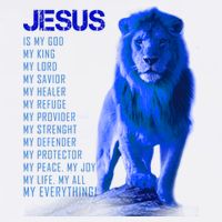 Jesus Is My Everything Quote Lion Christianity Baby Bodysuit