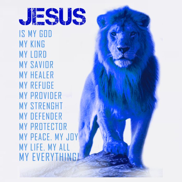 Jesus Is My Everything Quote Lion Christianity Baby Bodysuit