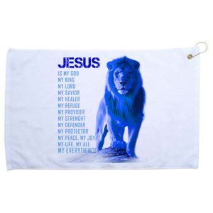 Jesus Is My Everything Quote Lion Christianity Grommeted Golf Towel