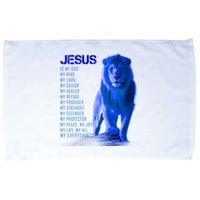 Jesus Is My Everything Quote Lion Christianity Microfiber Hand Towel