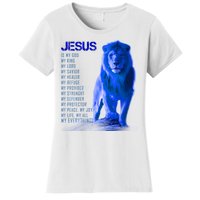 Jesus Is My Everything Quote Lion Christianity Women's T-Shirt