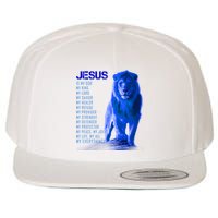 Jesus Is My Everything Quote Lion Christianity Wool Snapback Cap