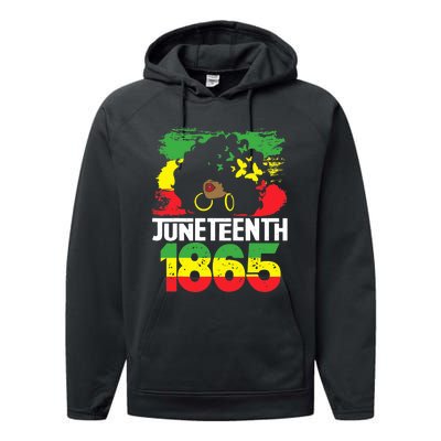 Juneteenth Is My Independence Day Black Wo Black Pride Performance Fleece Hoodie