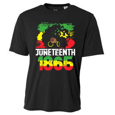 Juneteenth Is My Independence Day Black Wo Black Pride Cooling Performance Crew T-Shirt