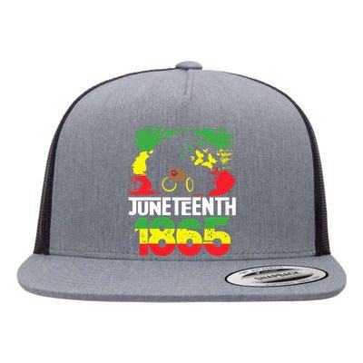 Juneteenth Is My Independence Day Black Wo Black Pride Flat Bill Trucker Hat