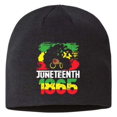 Juneteenth Is My Independence Day Black Wo Black Pride Sustainable Beanie