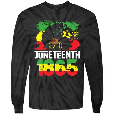 Juneteenth Is My Independence Day Black Wo Black Pride Tie-Dye Long Sleeve Shirt